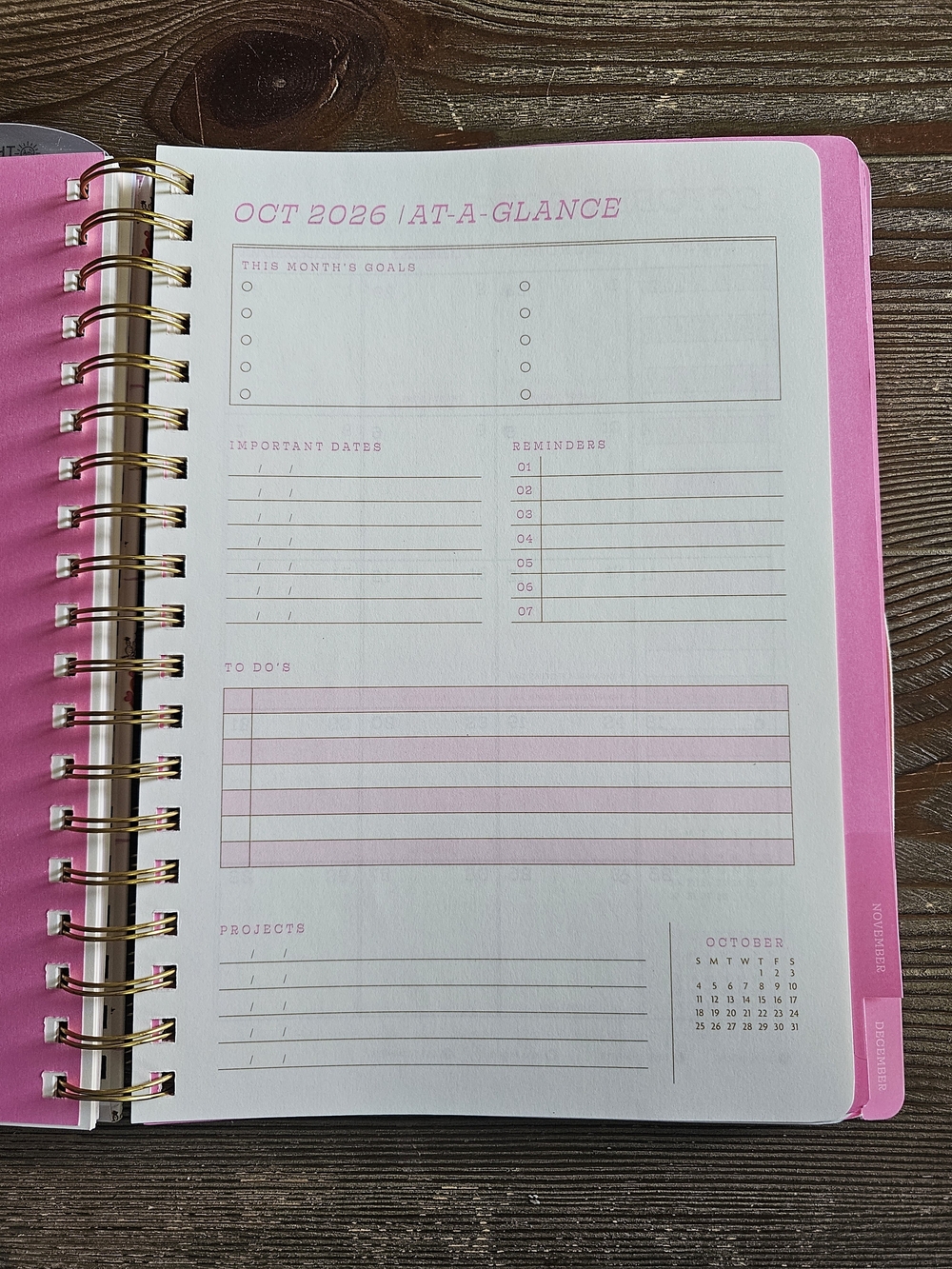 Pink 'Not My First Rodeo' 15-Month Planner - Picture 2 of 5
